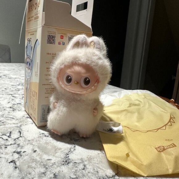 POP MART Labubu V4 The Monsters Pin For Love Alphabet Plush Pendant - Letter A - Picture 2 of 6